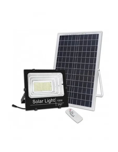 Proiector cu panou solar mare JORTAN, 50/100/150/400/600/1200W, led, Senzor lumina, tehnologie 2025