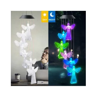 Decoratiune solara de gradina, 6 Ingerasi