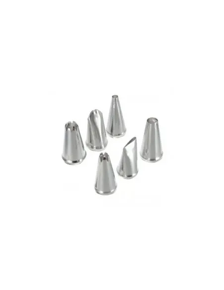 Set 6 duiuri profesionale din inox pentru ornat