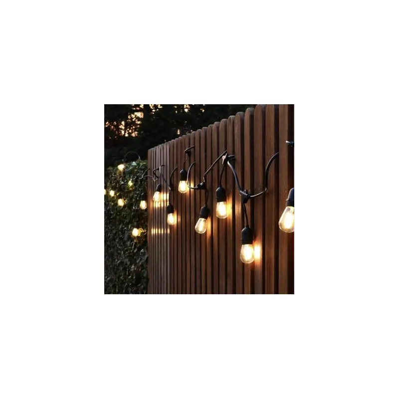 Ghirlanda Luminoasa SOLARA, 10 Metri cu 10 becuri, Alb Cald, PREMIUM