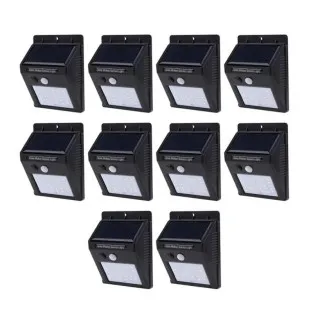 Set 10 Lampi Solare, portabile, cu senzor, 30 LED