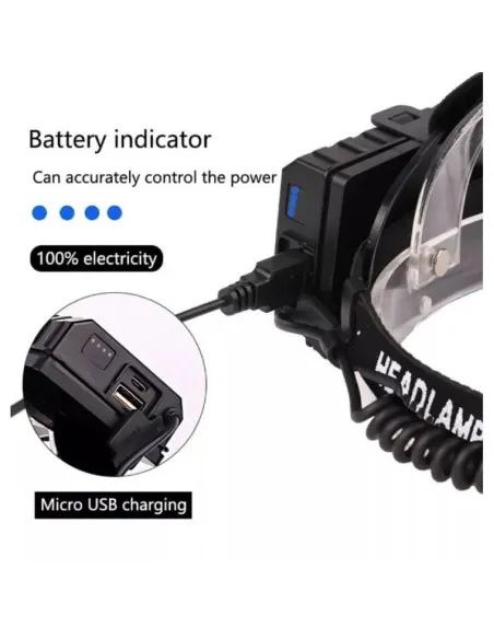 Lanternă de cap MMC T28 LED P90 cu Zoom 3000W