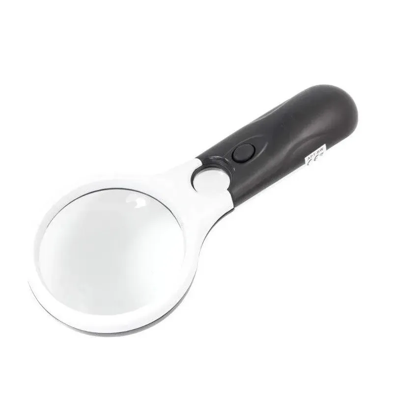 Lupa profesionala cu iluminare LED pe baterii si maner ergonomic
