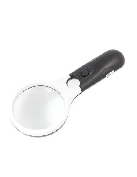 Lupa profesionala cu iluminare LED pe baterii si maner ergonomic