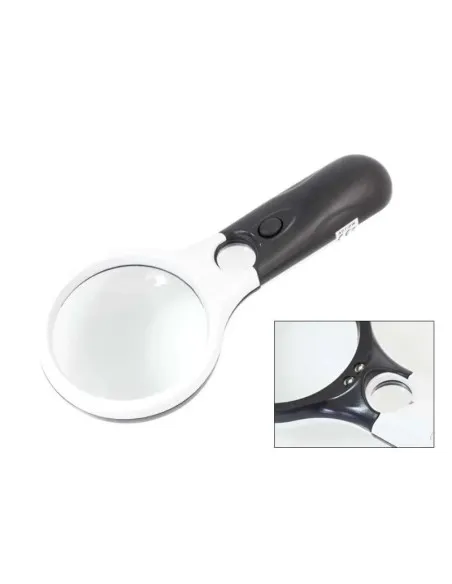 Lupa profesionala cu iluminare LED pe baterii si maner ergonomic