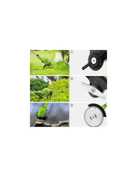 Motocoasa electrica DASGUT, 2 acumulatori, 48Vf, 18.000 RPM