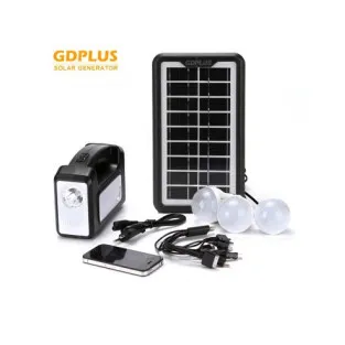 Kit panou solar Gdplus GD-7, 3 becuri, lanterna