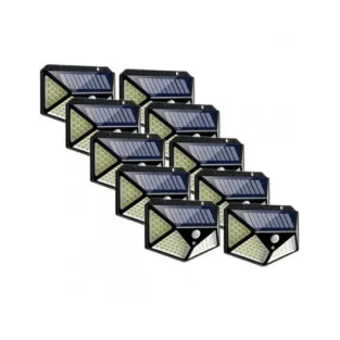 Cumpara Set 10 x Lampa 100 LED cu panou solar