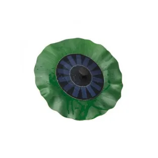 Fantana arteziana solara, model frunza de lotus, 6 duze, 1,4W/7V 2