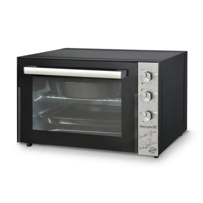 Cuptor electric 70l, ventilator,lampa, Negru, Hausberg