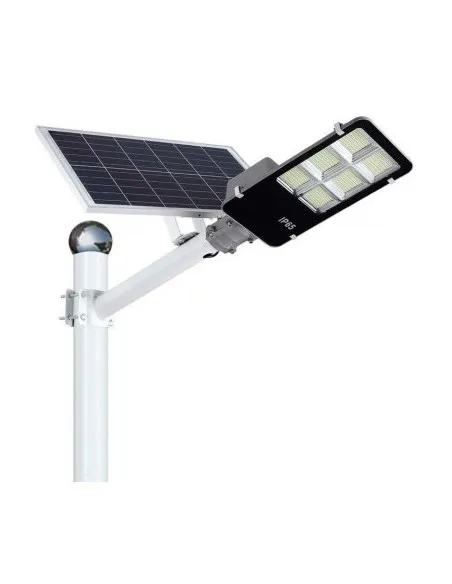 Lampa solara stradala LED cu panou fotovoltaic, suport de prindere si telecomanda 300W/ 400W