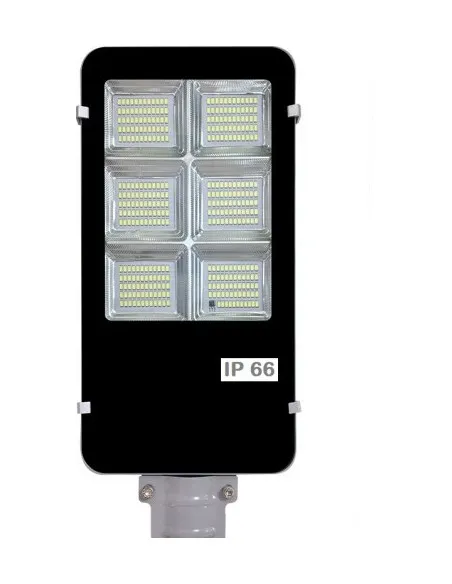 Lampa solara stradala LED cu panou fotovoltaic, suport de prindere si telecomanda 300W/ 400W