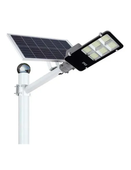 Lampa solara stradala LED cu panou fotovoltaic, suport de prindere si telecomanda 300W/ 400W