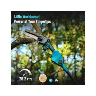 Mini Drujba 6 inch cu Brat Telescopic 2m, 48V, 2 Acumulatori, Unghi Reglabil de taiere-08 2