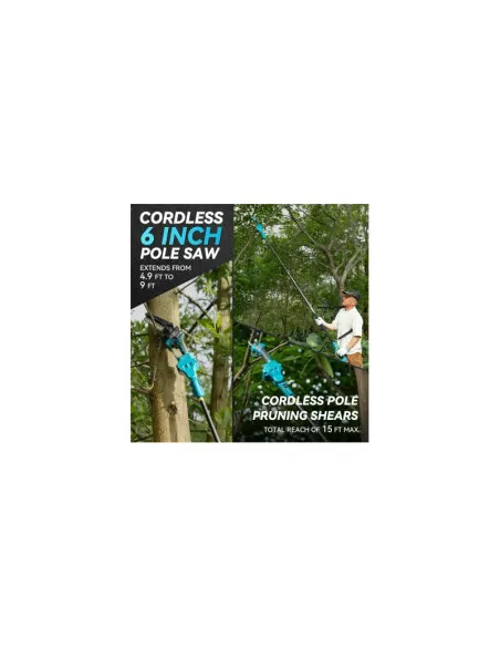 Mini Drujba 6 inch cu Brat Telescopic 2m, 48V, 2 Acumulatori, Unghi Reglabil de taiere-08