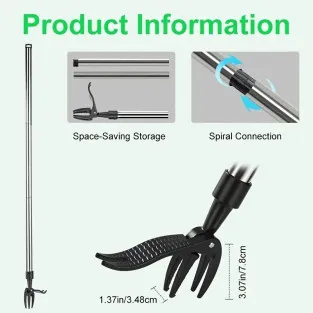 Unealta de scos buruieni cu 4 tije si maner reglabil 2