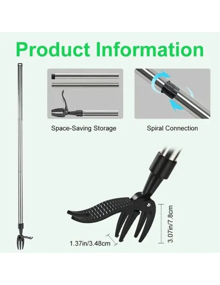 Unealta de scos buruieni cu 4 tije si maner reglabil