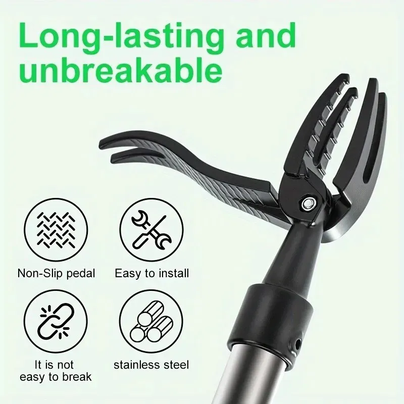 Unealta de scos buruieni cu 4 tije si maner reglabil