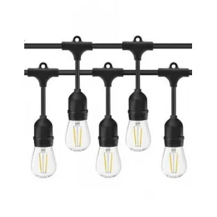 Ghirlanda Luminoasa, 20 Metri cu 20 Becuri, interconectabila, 2 filamente pe bec, 220V 2