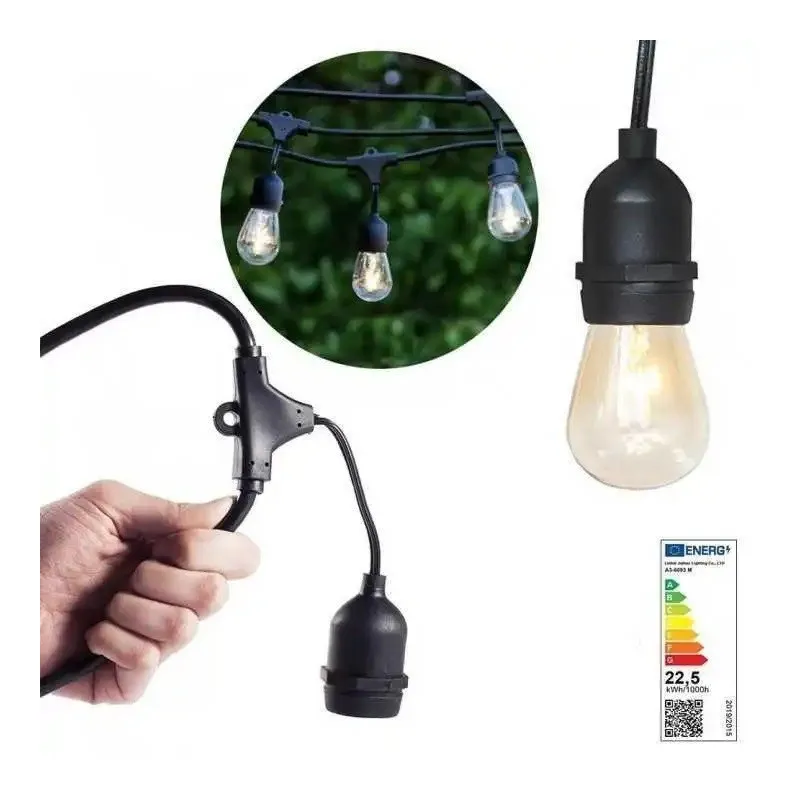 Ghirlanda Luminoasa,30 Metri cu 30 Becuri, interconectabila, 220V