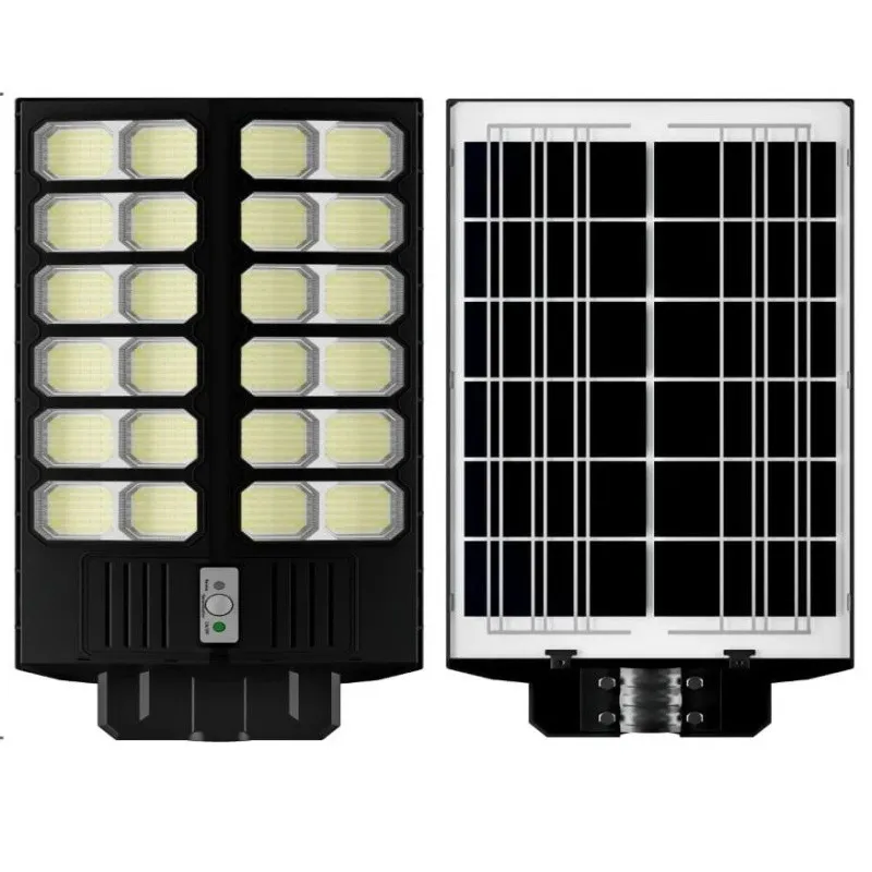 Lampa solara stradala dubla Jortan 2000W, telecomanda, suport metalic