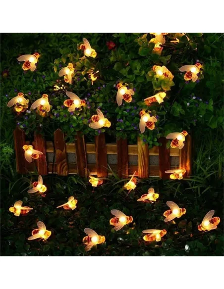 Instalatie albinute mari, 50 LED, 10 metri , 8 jocuri lumini, alimentare priza 220w