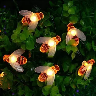 Instalatie albinute mari, 50 LED, 10 metri , 8 jocuri lumini, alimentare priza 220w 2