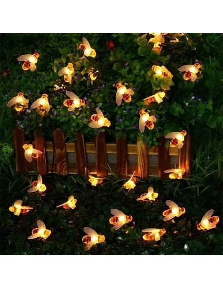 Instalatie albinute mari, 50 LED, 10 metri , 8 jocuri lumini, alimentare priza 220w