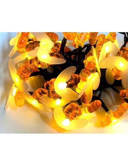 Instalatie albinute mari, 50 LED, 10 metri , 8 jocuri lumini, alimentare priza 220w