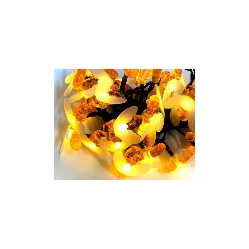 Instalatie albinute mari, 50 LED, 10 metri , 8 jocuri lumini, alimentare priza 220w