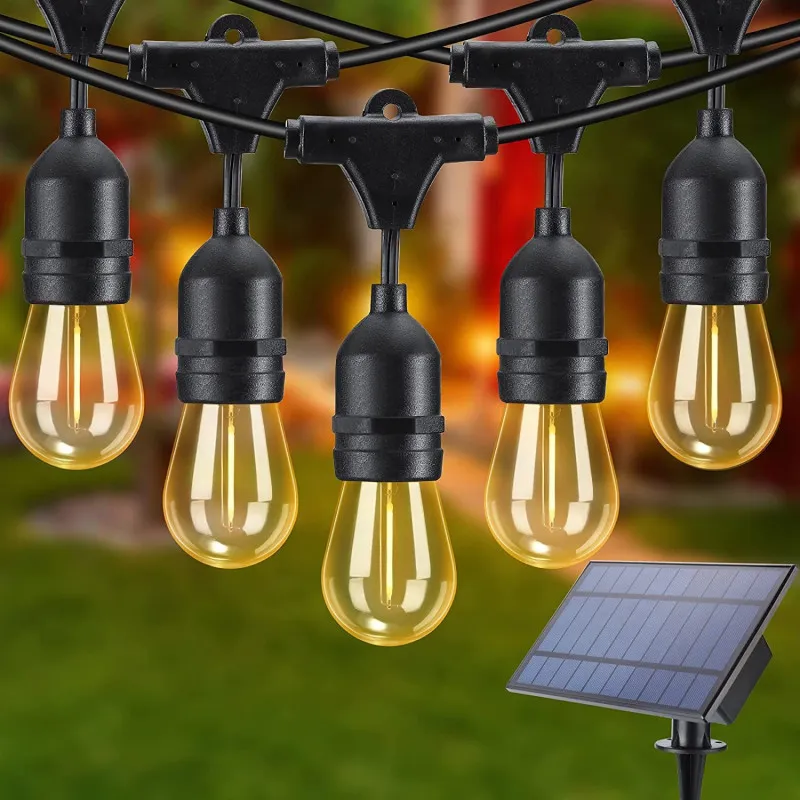Ghirlanda Luminoasa SOLARA, 10 Metri cu 10 becuri, Alb Cald, PREMIUM