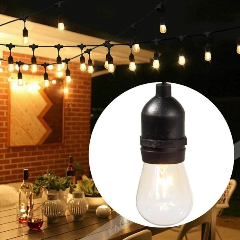 Ghirlanda Luminoasa SOLARA, 10 Metri cu 10 becuri, Alb Cald, PREMIUM