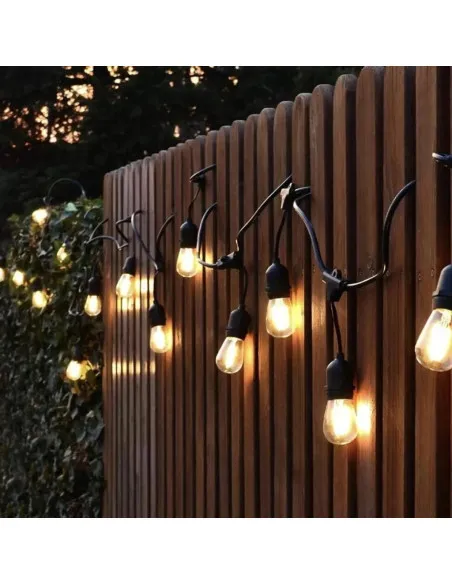 Ghirlanda Luminoasa SOLARA, 10 Metri cu 10 becuri, Alb Cald, PREMIUM