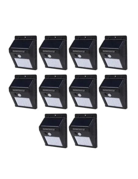 Set 10 Lampi Solare, portabile, cu senzor, 30 LED