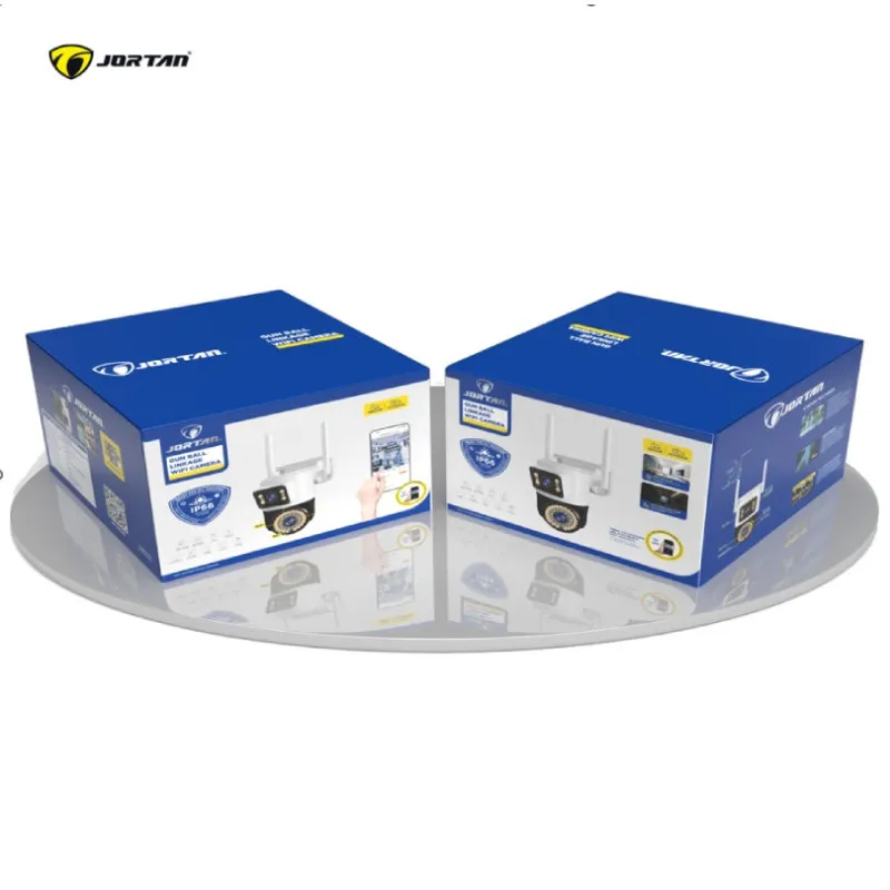 Camera Supraveghere WiFi JORTAN JT-8696QJ, 6MP, Rotire 360°, Vedere Nocturna Color, 2 Antene, Port Ethernet, Waterproof, Exterio