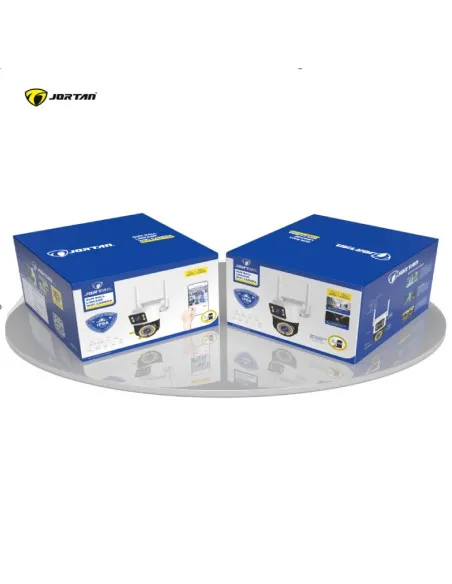 Camera Supraveghere WiFi JORTAN JT-8696QJ, 6MP, Rotire 360°, Vedere Nocturna Color, 2 Antene, Port Ethernet, Waterproof, Exterio
