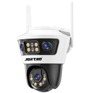 Camera Supraveghere WiFi JORTAN 6, 9MP, Triple Lens, Rotire 360°, Vedere Nocturna Color, Ethernet, Waterproof