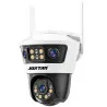 Camera Supraveghere WiFi JORTAN 6, 9MP, Triple Lens, Rotire 360°, Vedere Nocturna Color, Ethernet, Waterproof