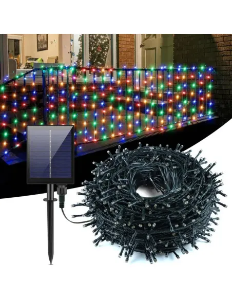 Instalatie solara 500 LED, 50 metri, controler, panou mare