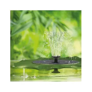 Fantana arteziana solara, model frunza de lotus, 6 duze, 1,4W/7V