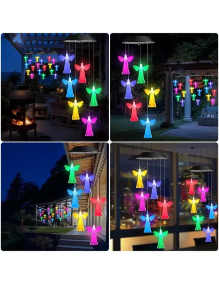 Decoratiune solara de gradina, 6 Ingerasi