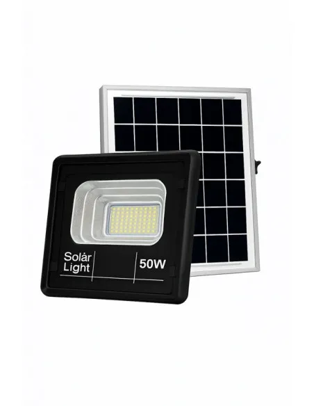 Proiector Solar Jortan 50W, Panou 13x20cm, Mini