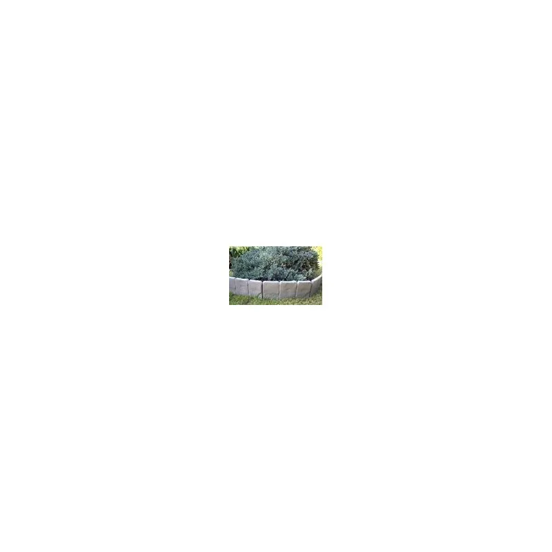 Set 10 x Bordura din plastic cu aspect de piatra