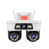 Camera Supraveghere Tripla WiFi JORTAN 8, 9MP, Triple Lens, Rotire 360°, Alarma, Vedere Nocturna Color, Ethernet, Waterproof