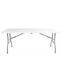 Masa pliabila pentru gradina, caterign, camping sau pescuit, tip valiza, 180x70x74 cm, alb
