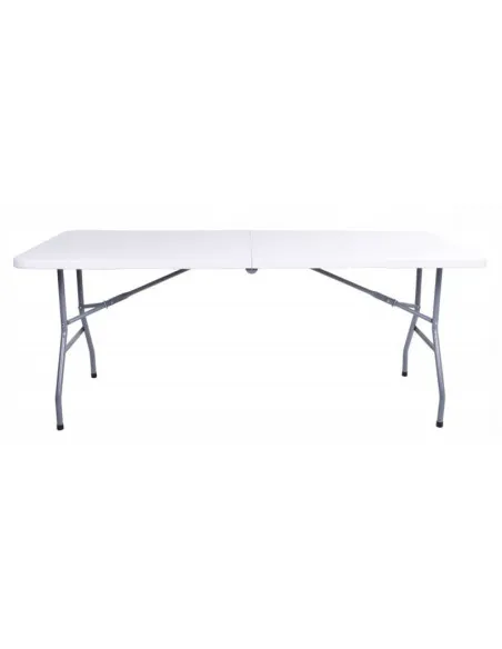 Masa pliabila pentru gradina, caterign, camping sau pescuit, tip valiza, 180x70x74 cm, alb