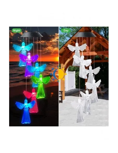 Set 2 x Decoratiune solara de gradina, 6 Ingerasi