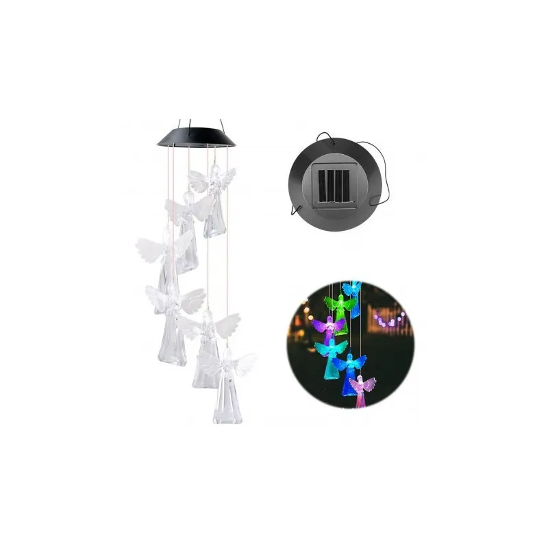 Set 2 x Decoratiune solara de gradina, 6 Ingerasi