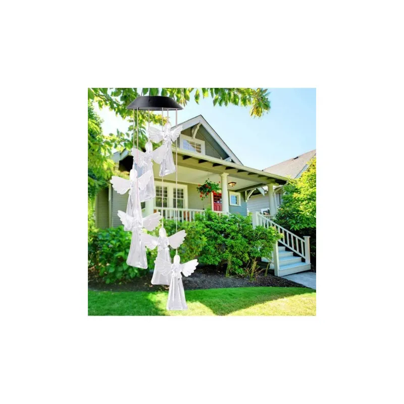 Set 2 x Decoratiune solara de gradina, 6 Ingerasi