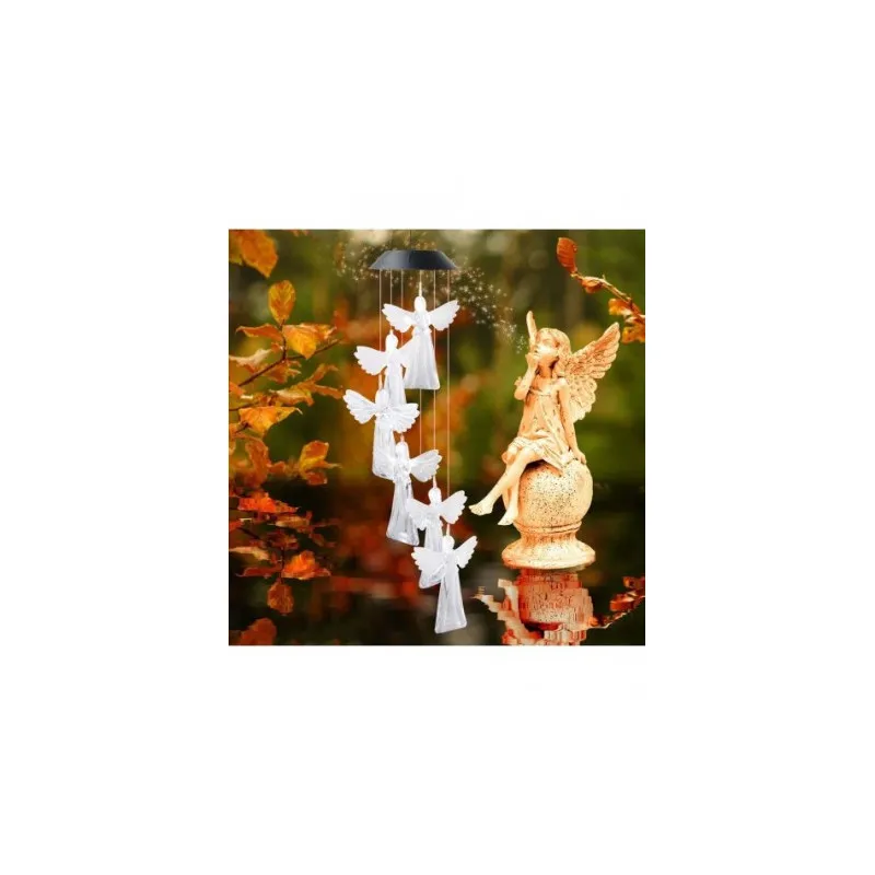 Set 2 x Decoratiune solara de gradina, 6 Ingerasi